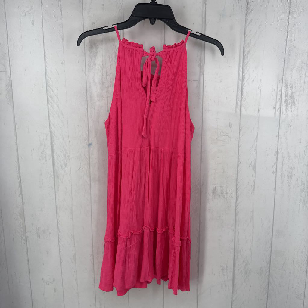 XS textured bow back slvls dress