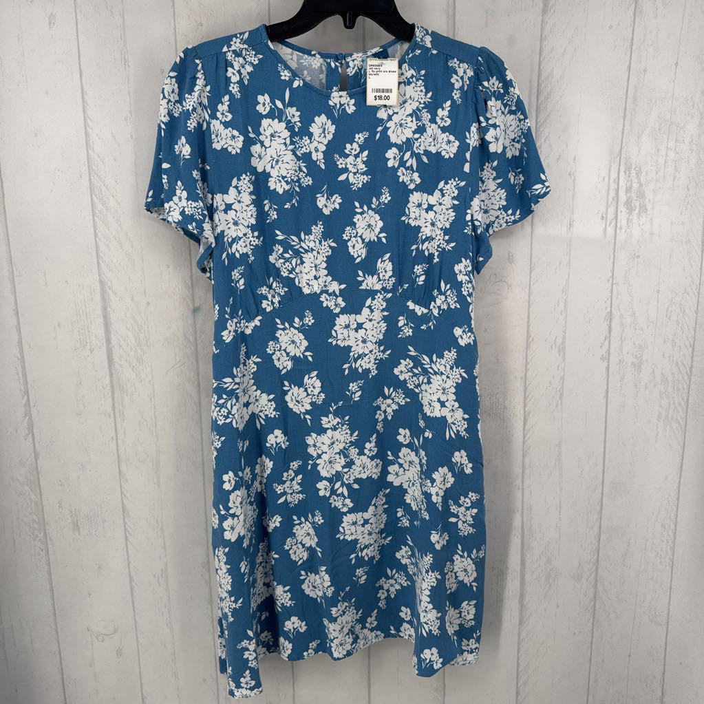 L flo print s/s dress
