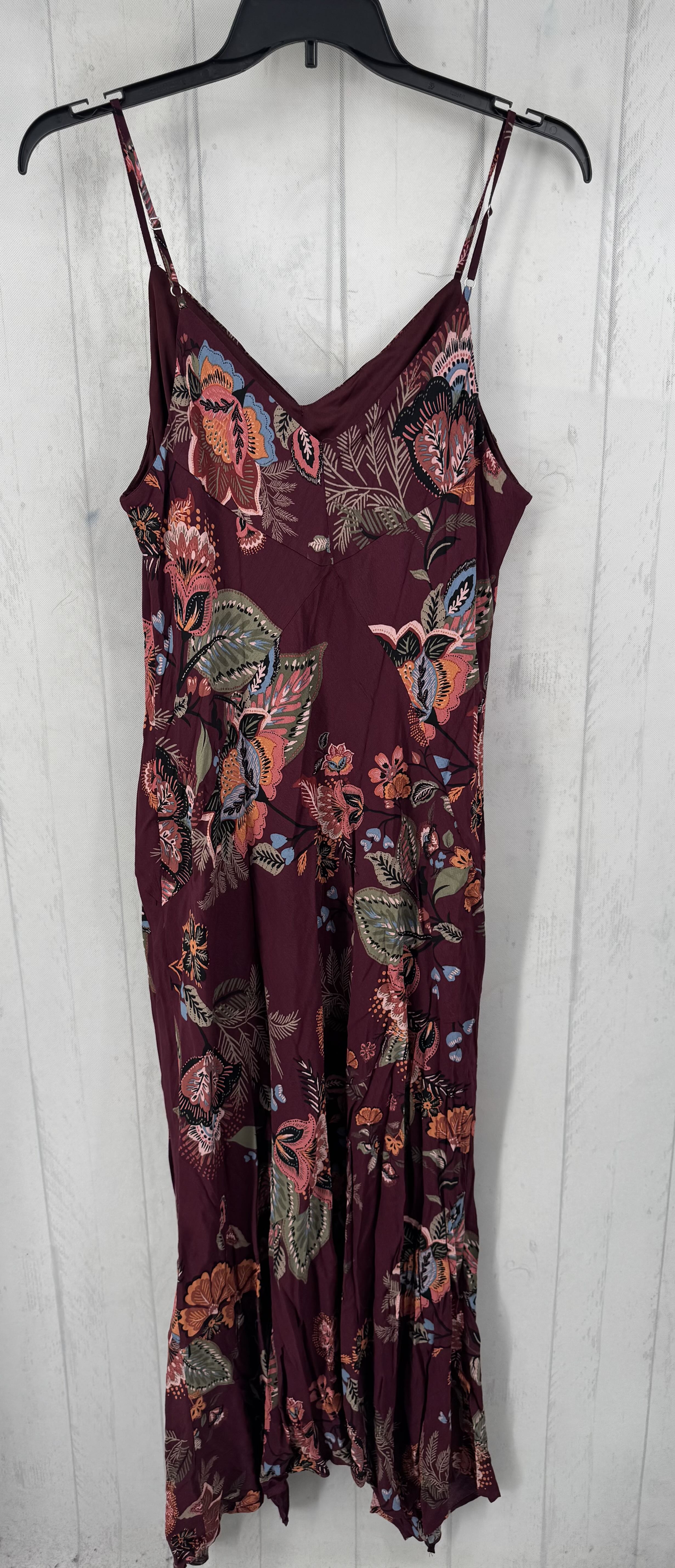 R45 XL v-neck flo print slvls dress