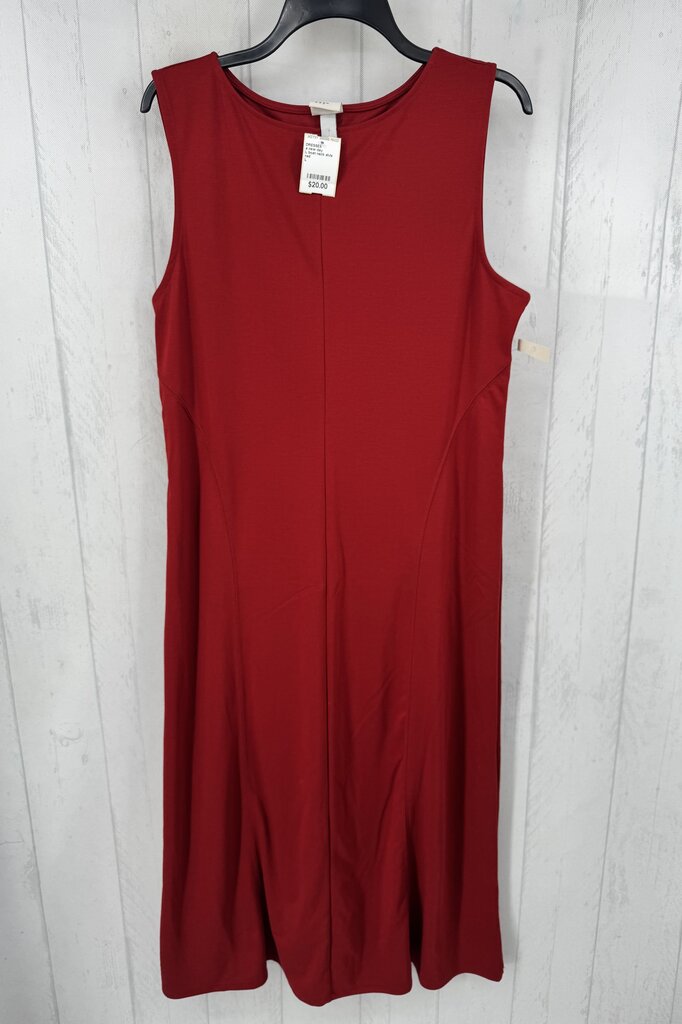 L boat neck slvls dress