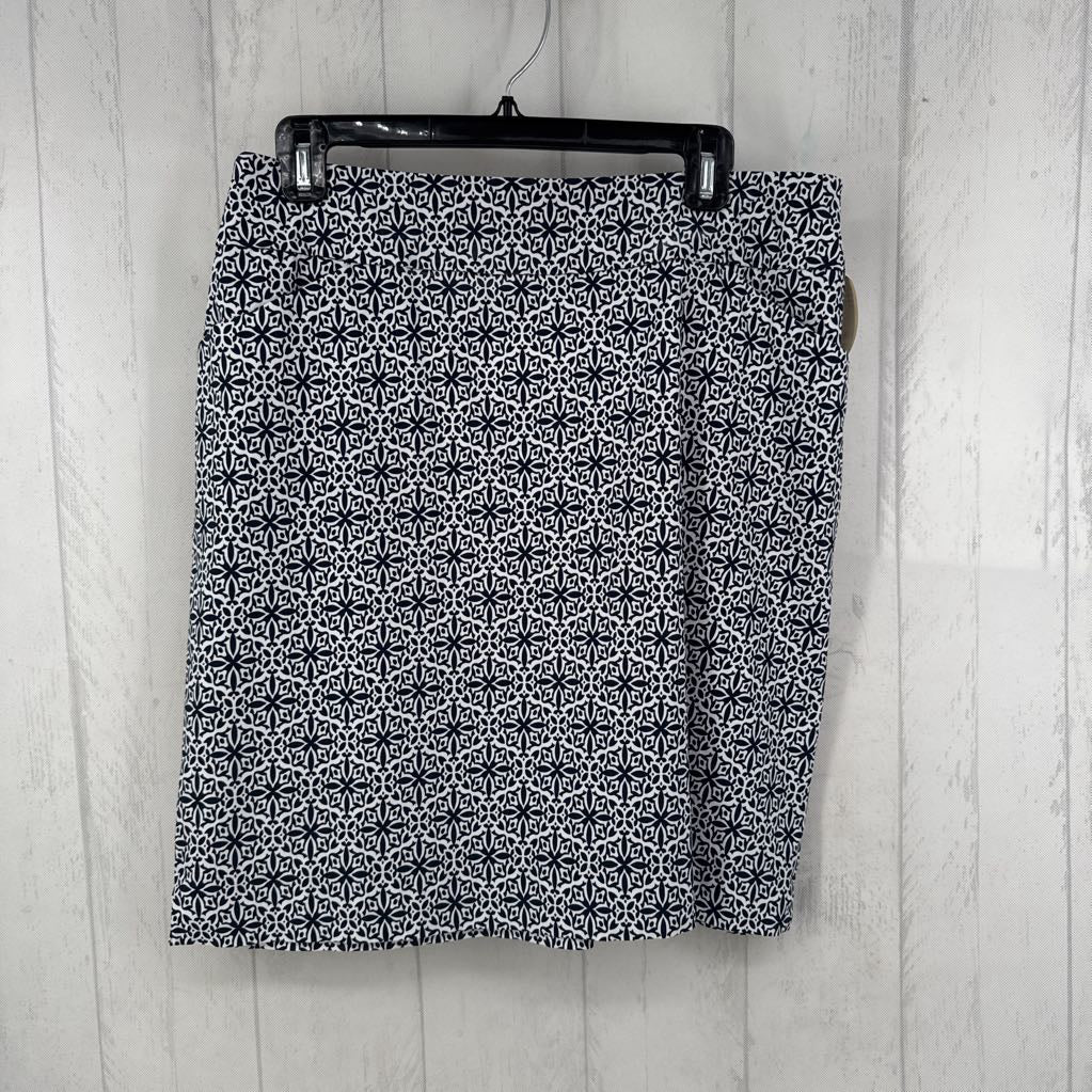 M printed stretch skirt