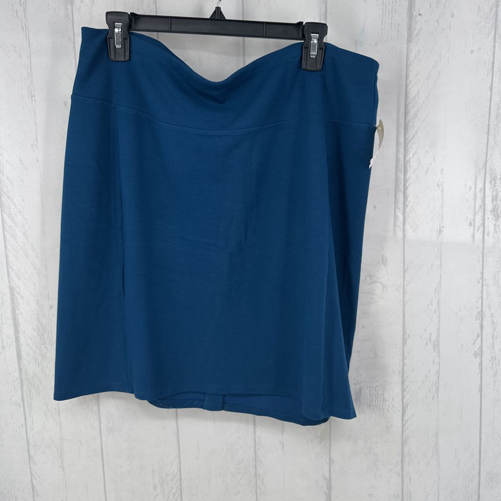 L pull-on jersey knit skirt