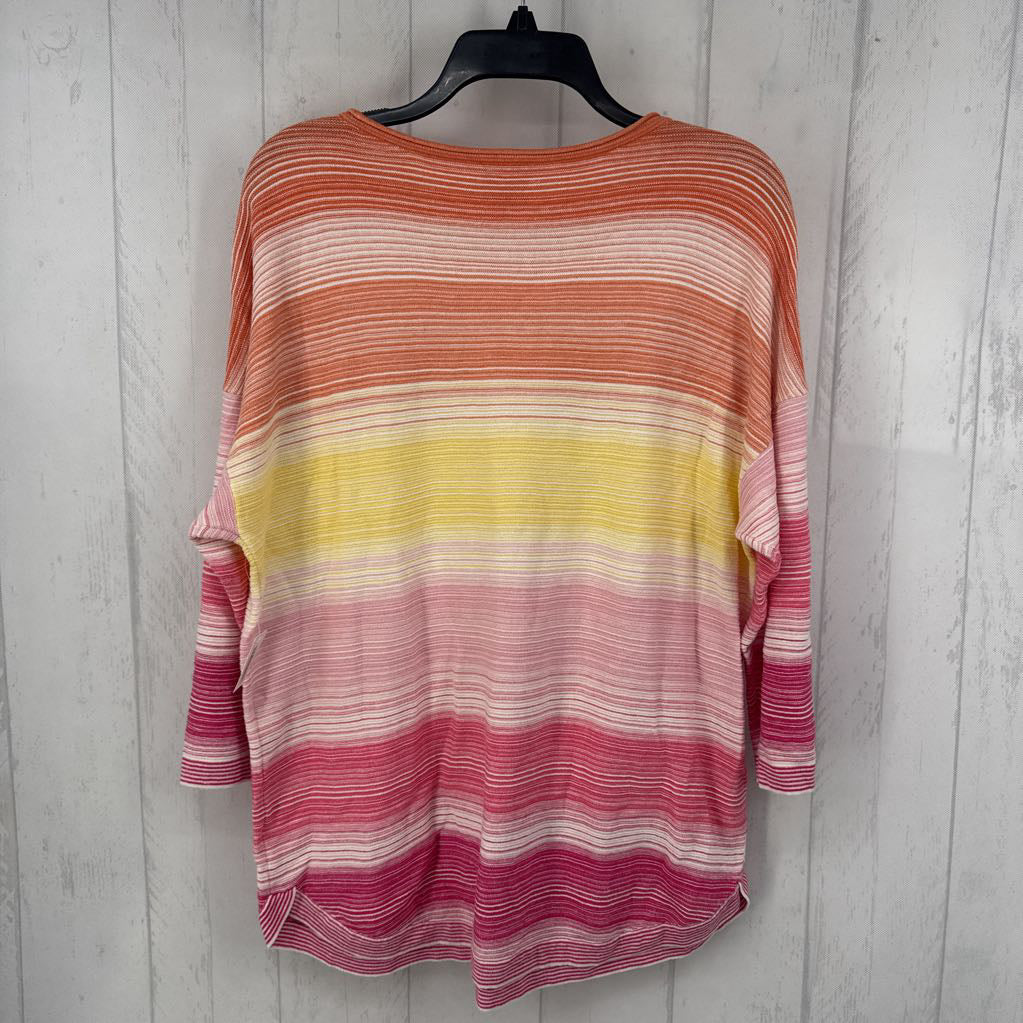 L ombre boat neck pullover 3/4 slv