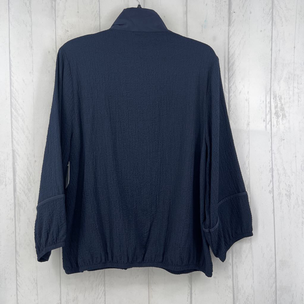 R286 4 textured zip up jacket