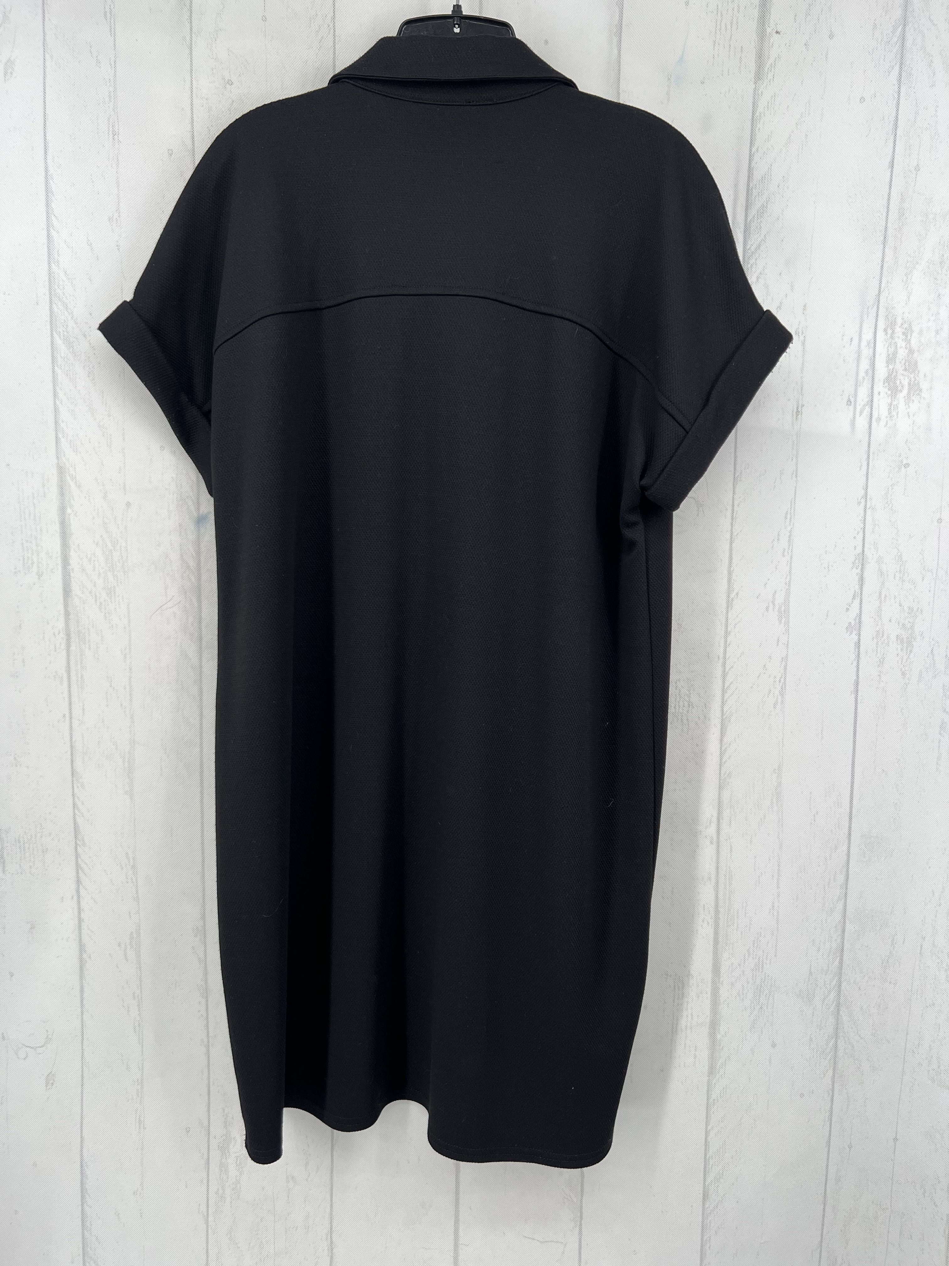 M textured quarter button down s/s top