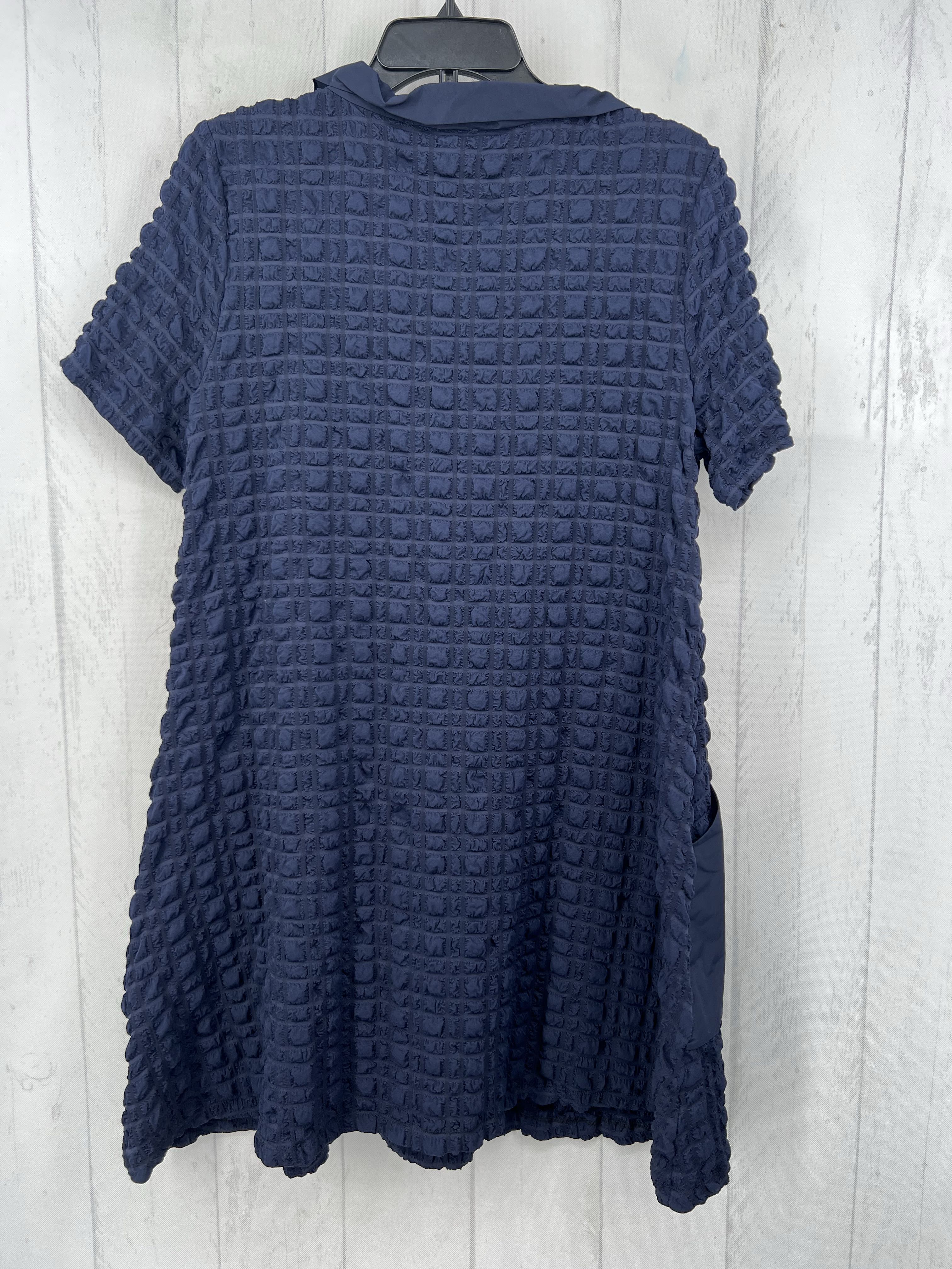 12 textured quarter zip s/s dress