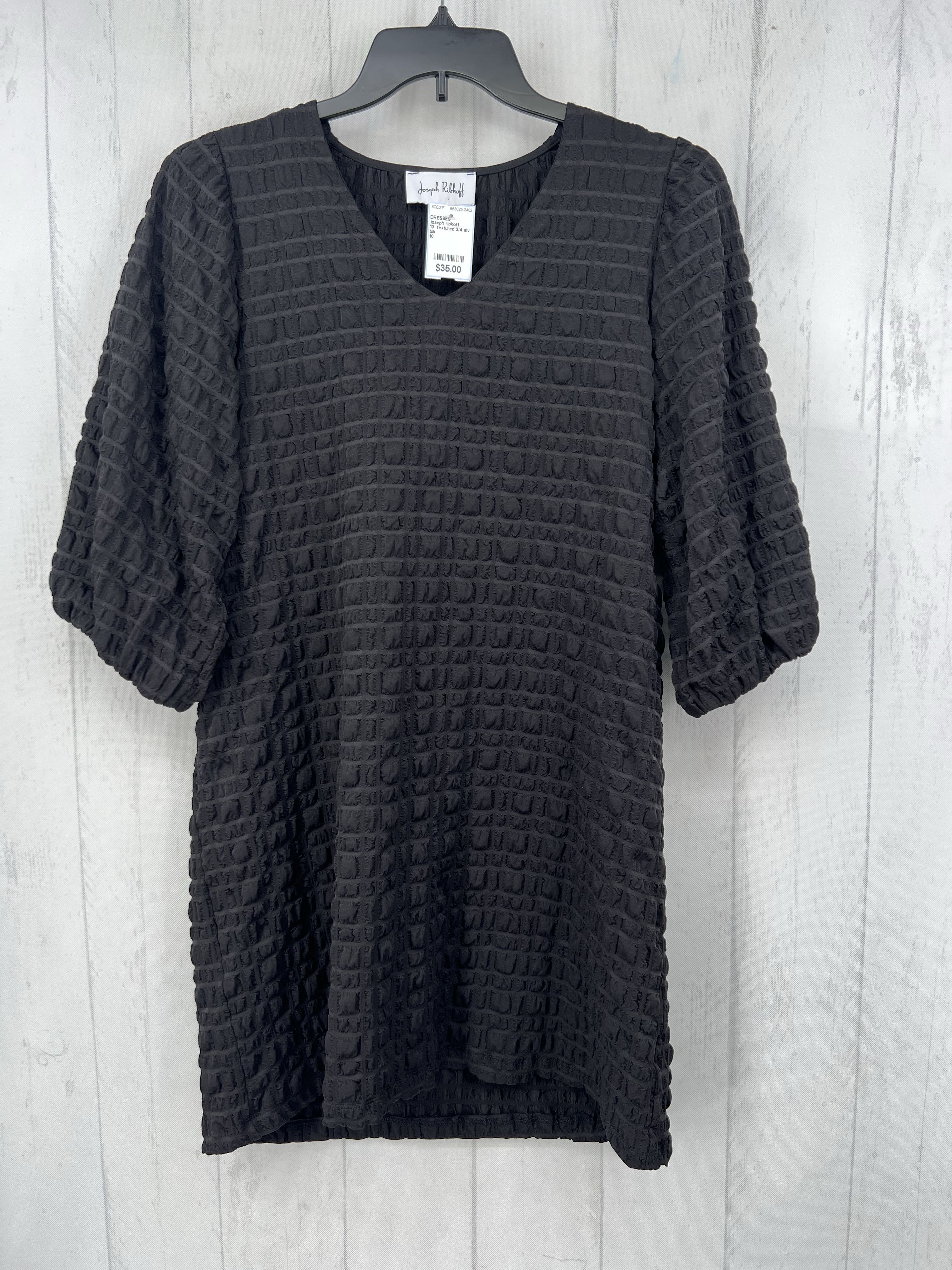10 textured 3/4 slv dress