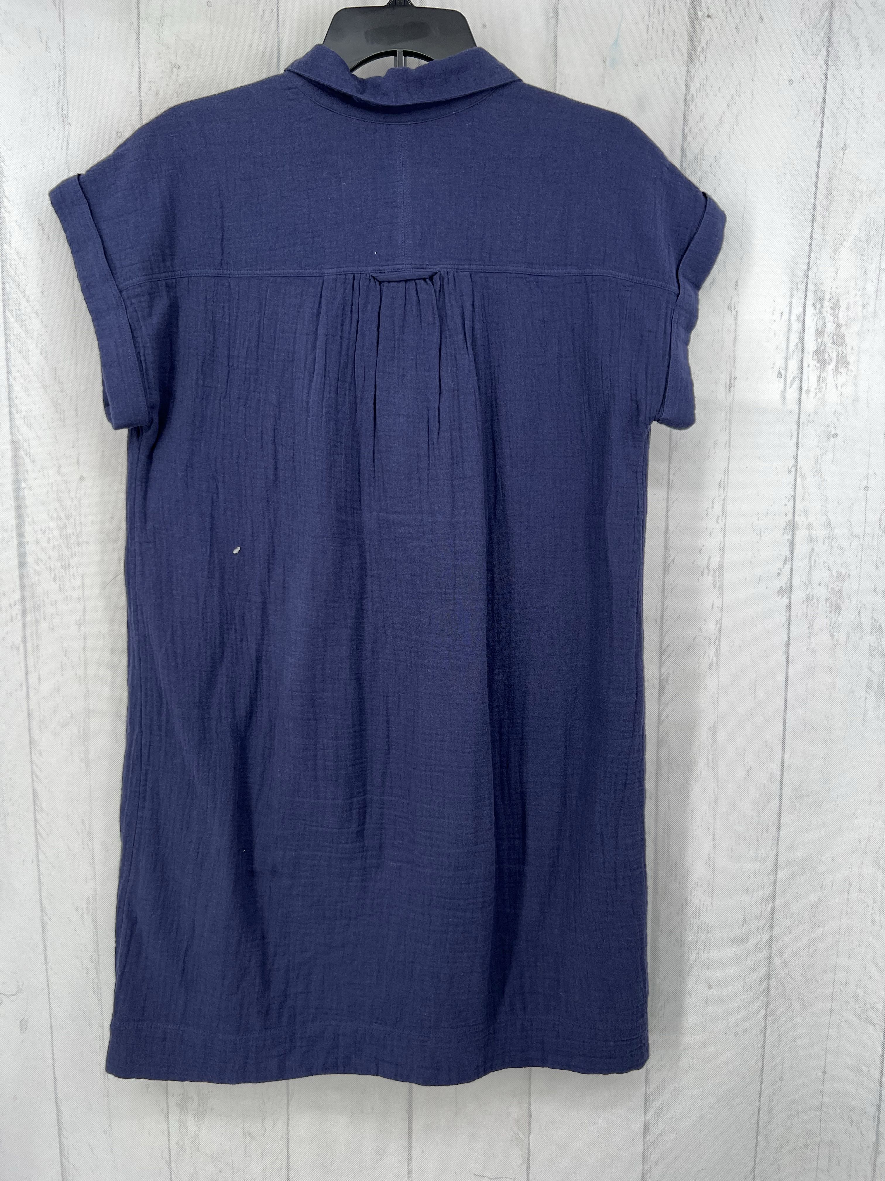 M gauze quarter button s/s dress