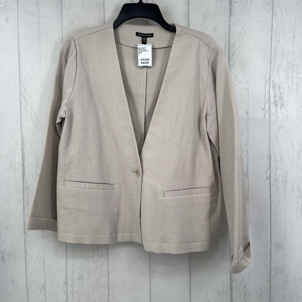 M ribbed blazer