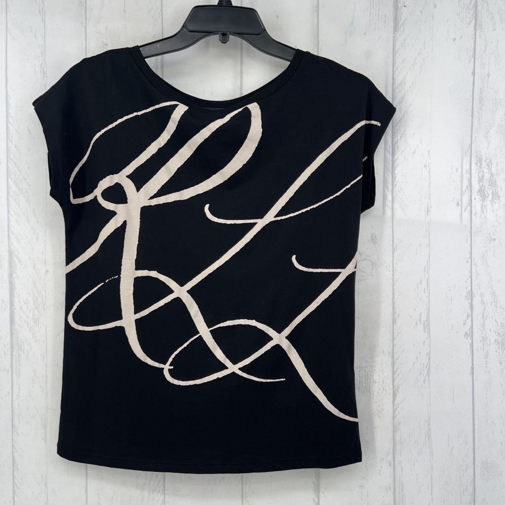 M printed cap slv top
