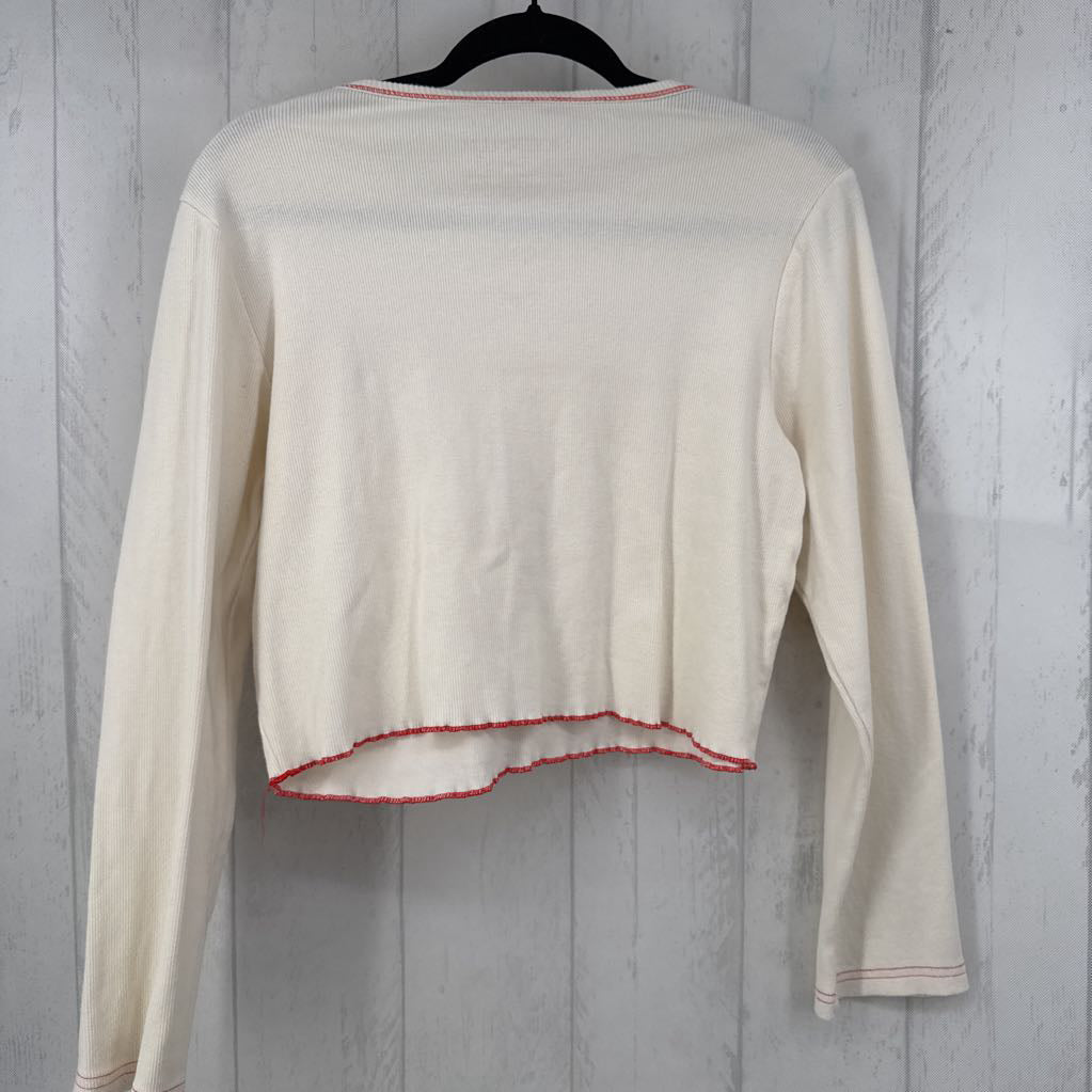 XXL l/s varsity crop top