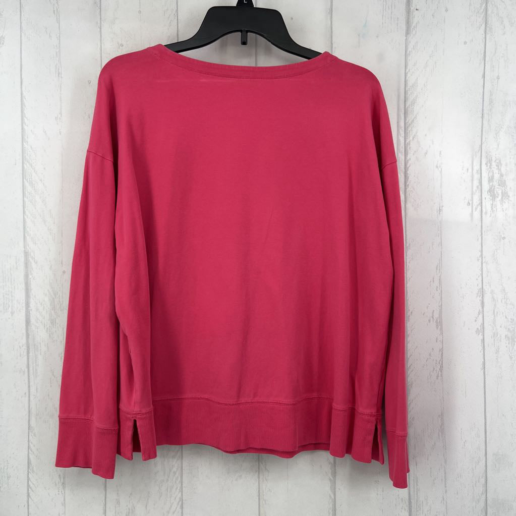 M boat neck l/s tee