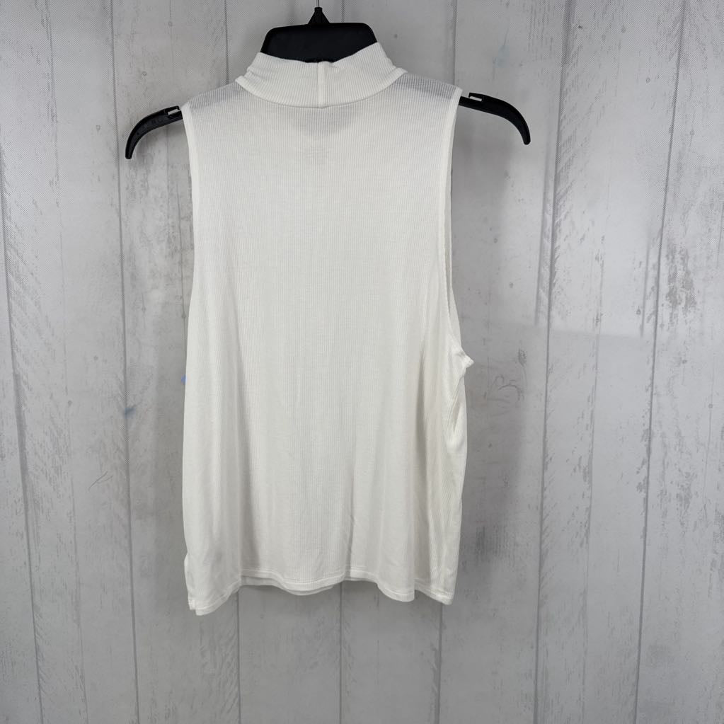 S mock neck ribbed tank