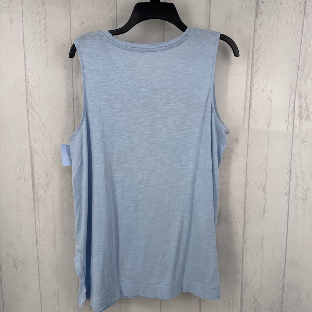 L scoop neck side slit tank