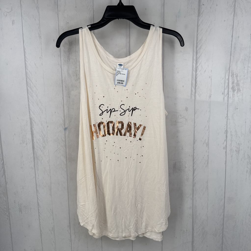 XL sip sip hooray tank