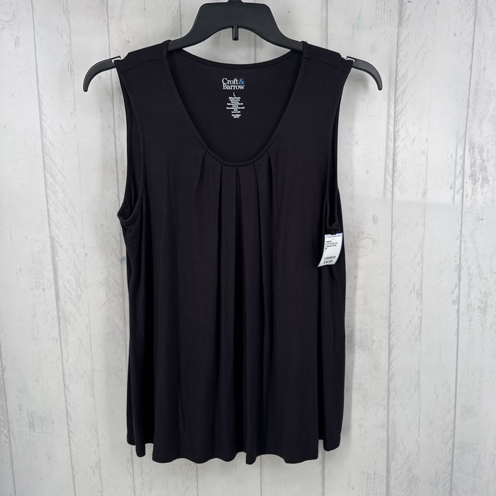 L pleated tank