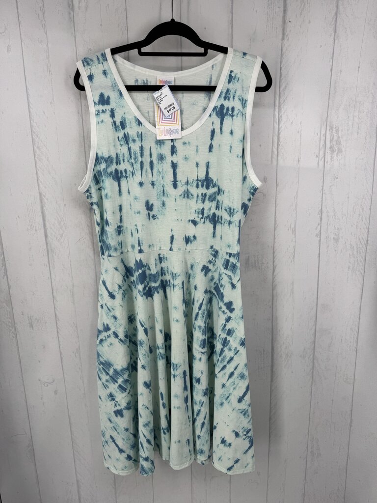 3xl slvls scoop neck print dress