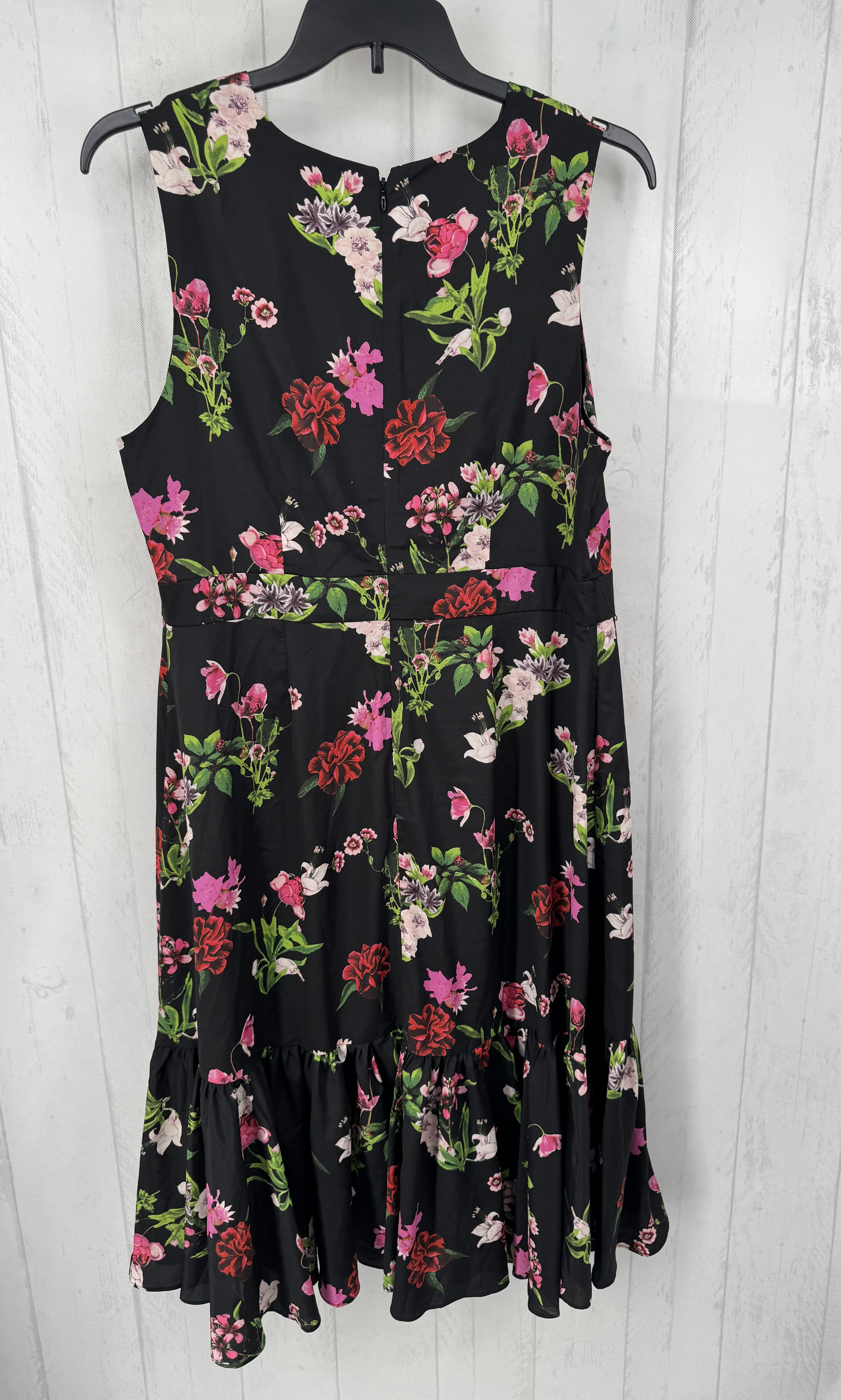 14w floral wrap dress w/ belt