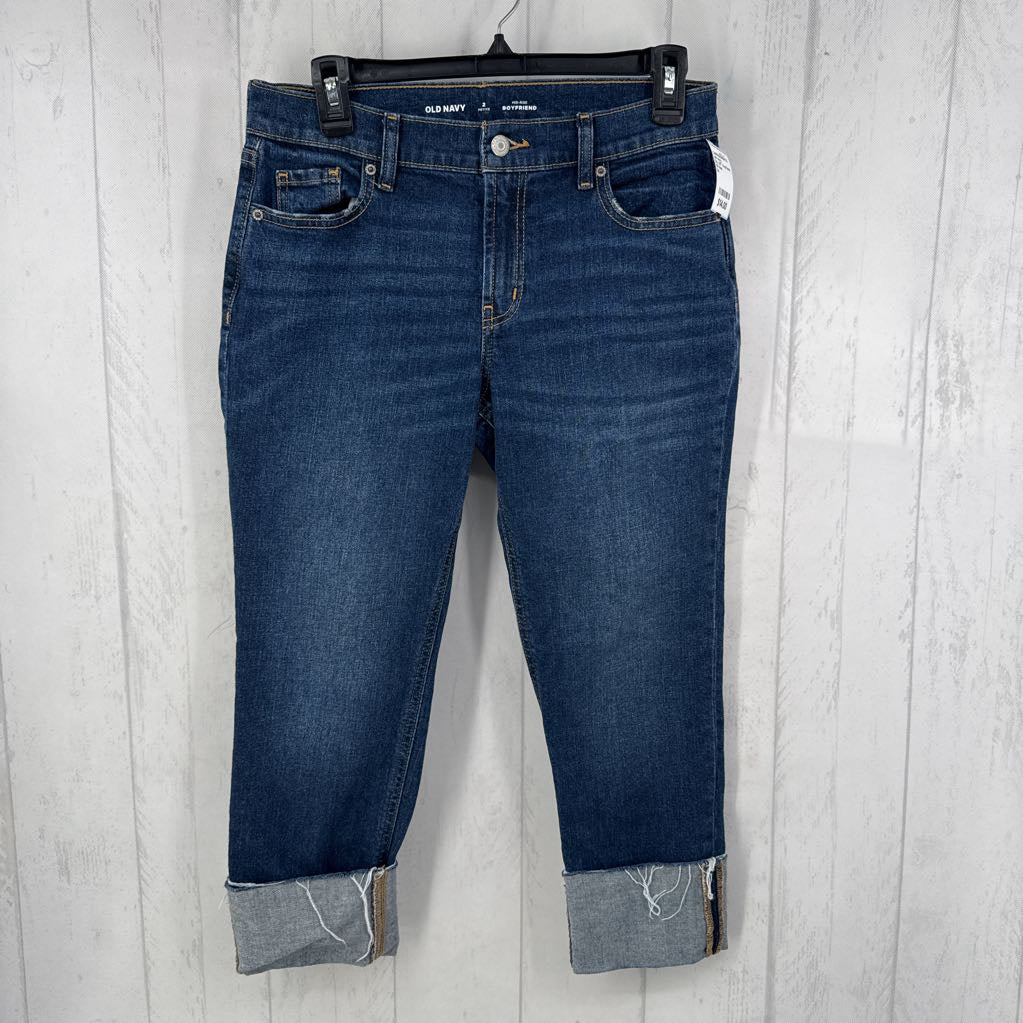2p cuff boyfriend capris