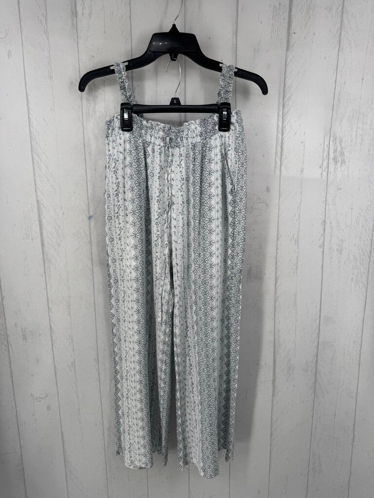 2pc M smocked crop tank w/ pull-on pants