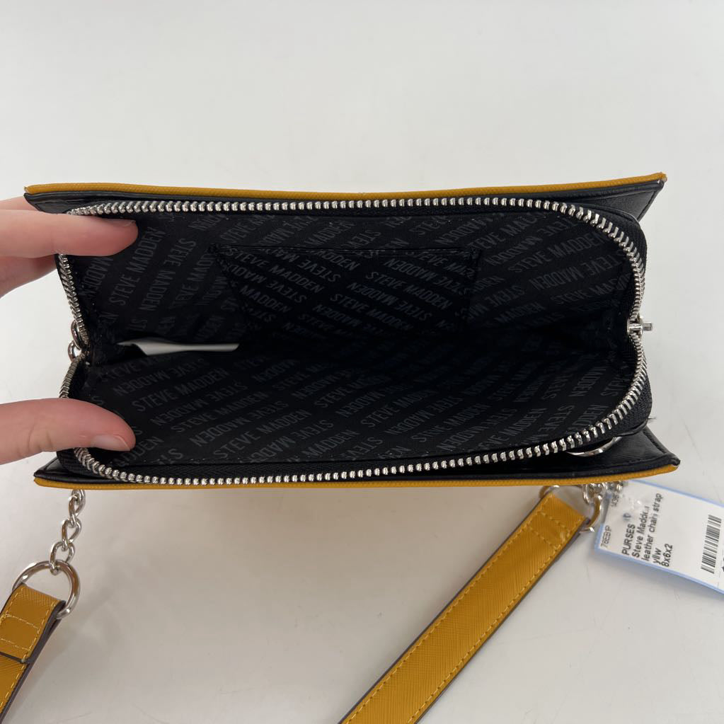 leather chain strap crossbody