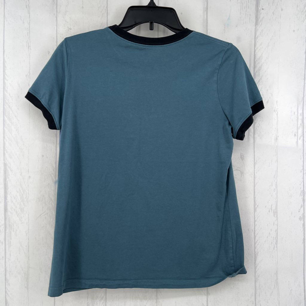 M graphic s/s tee-floral logo