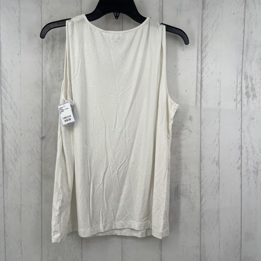 XL glitter v-neck tank