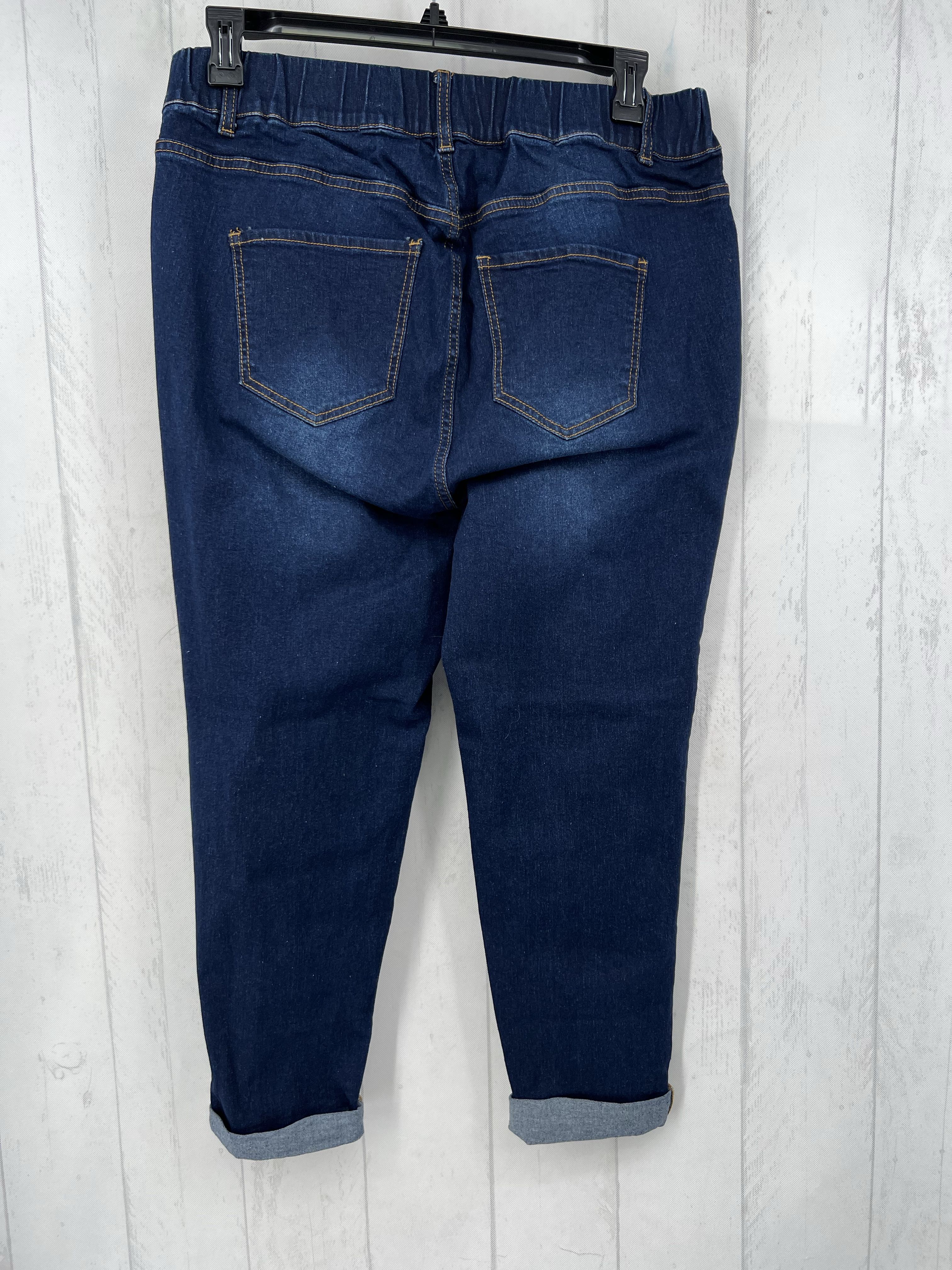 16 pull-on cuffed jeans