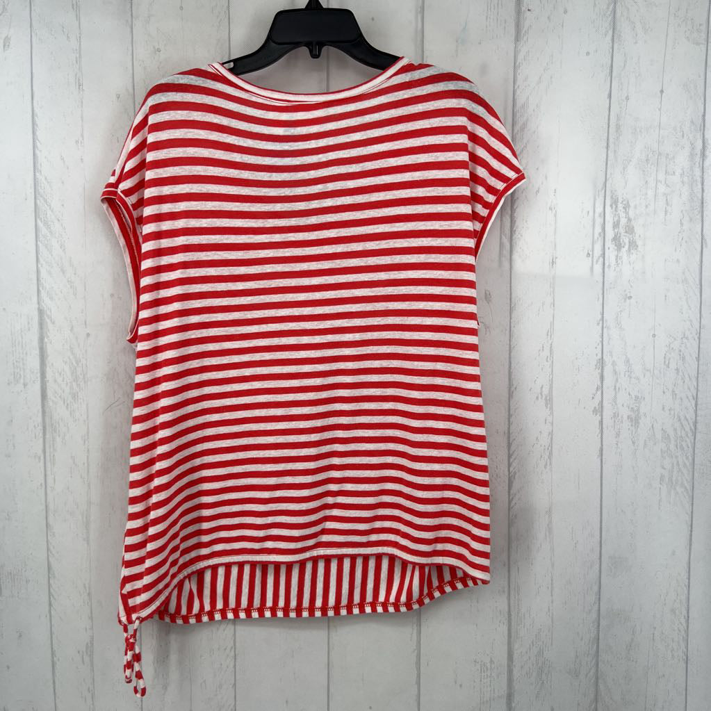 XL striped cap slv top