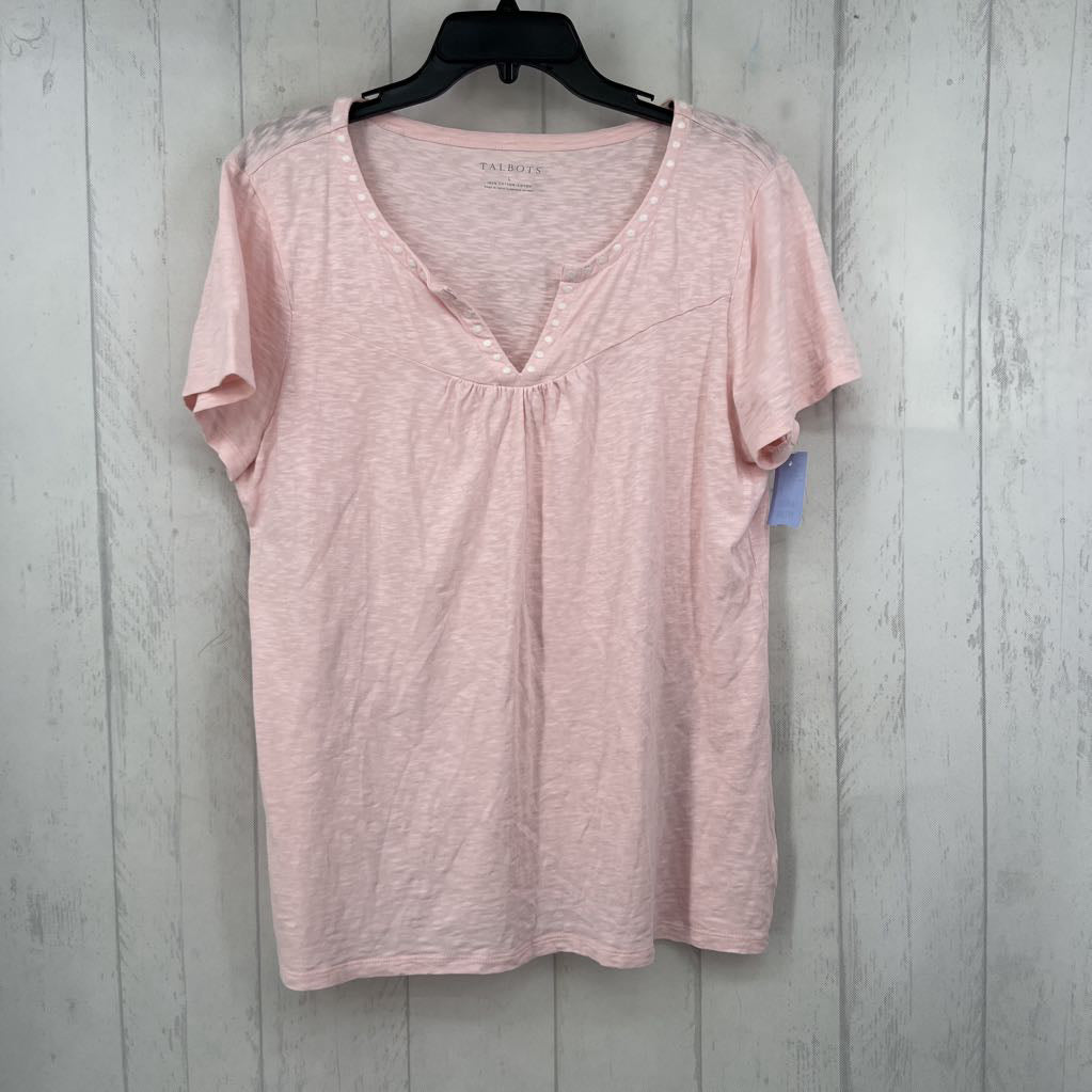 L split neck s/s tee