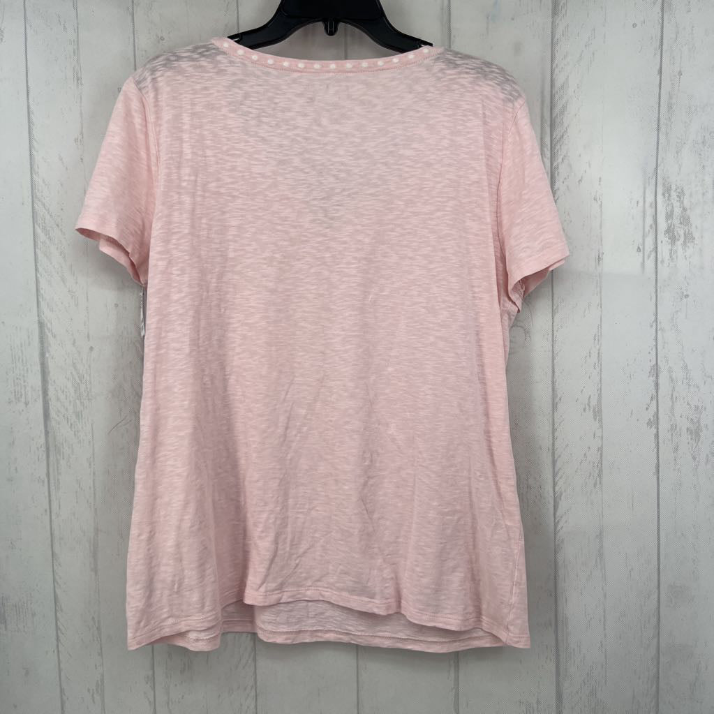 L split neck s/s tee
