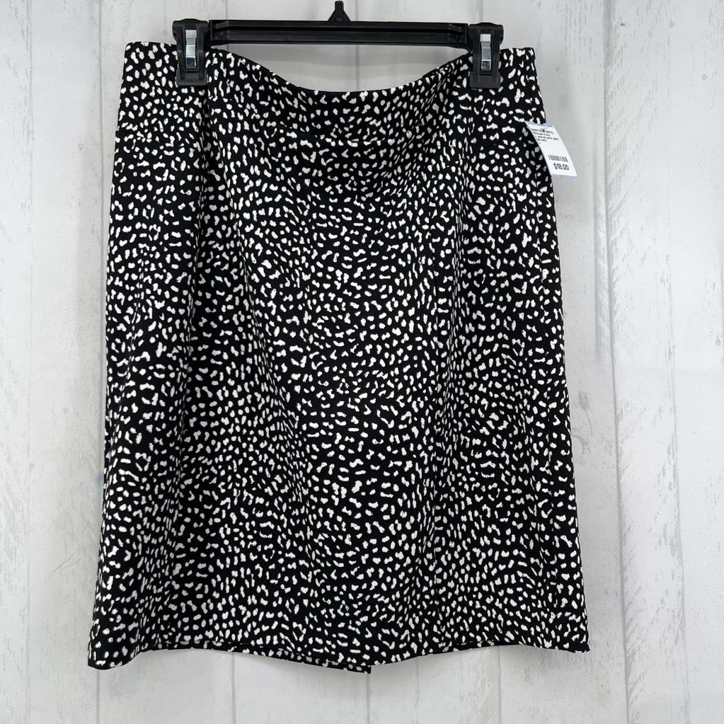 L animal print skirt