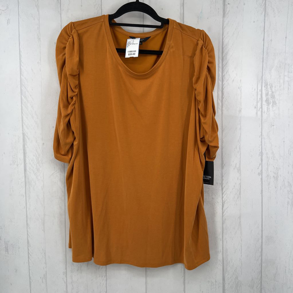 R40 2X ruched s/s tee
