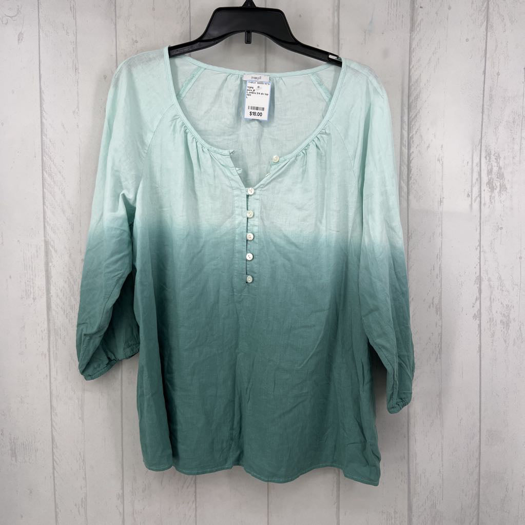 L ombre 3/4 slv top