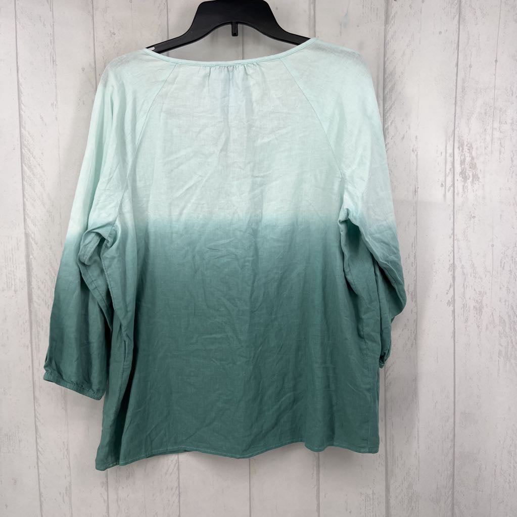 L ombre 3/4 slv top
