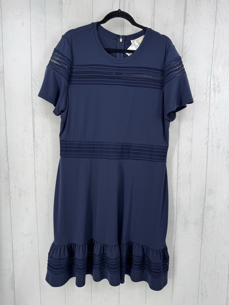 XXL ric-rac detail s/s dress
