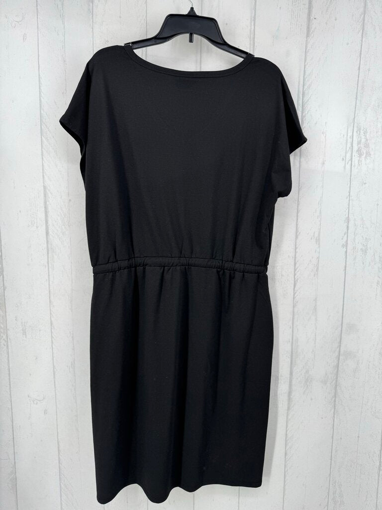 L darawstring waist s/s dress