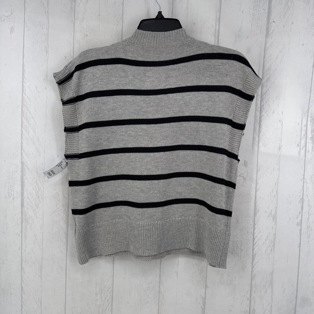 S striped sweater vest