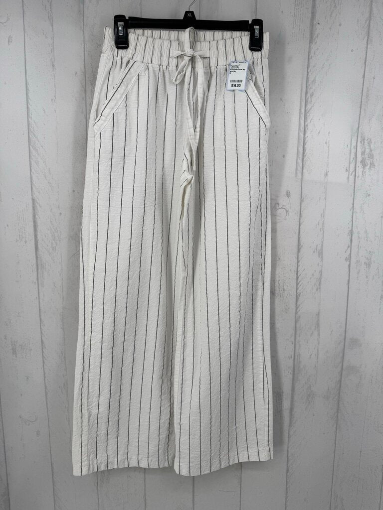 M striped wide leg pant