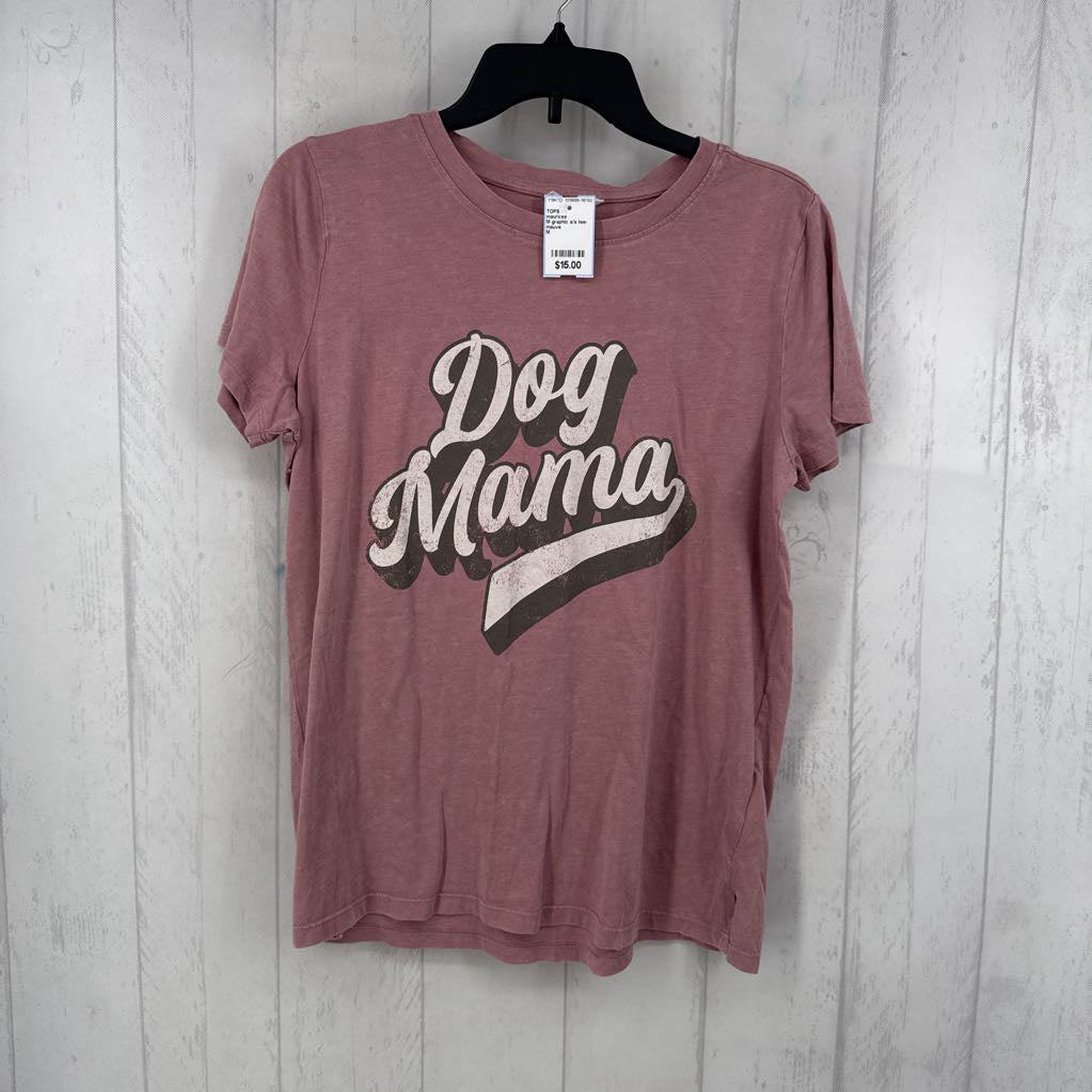M graphic s/s tee-dog mama
