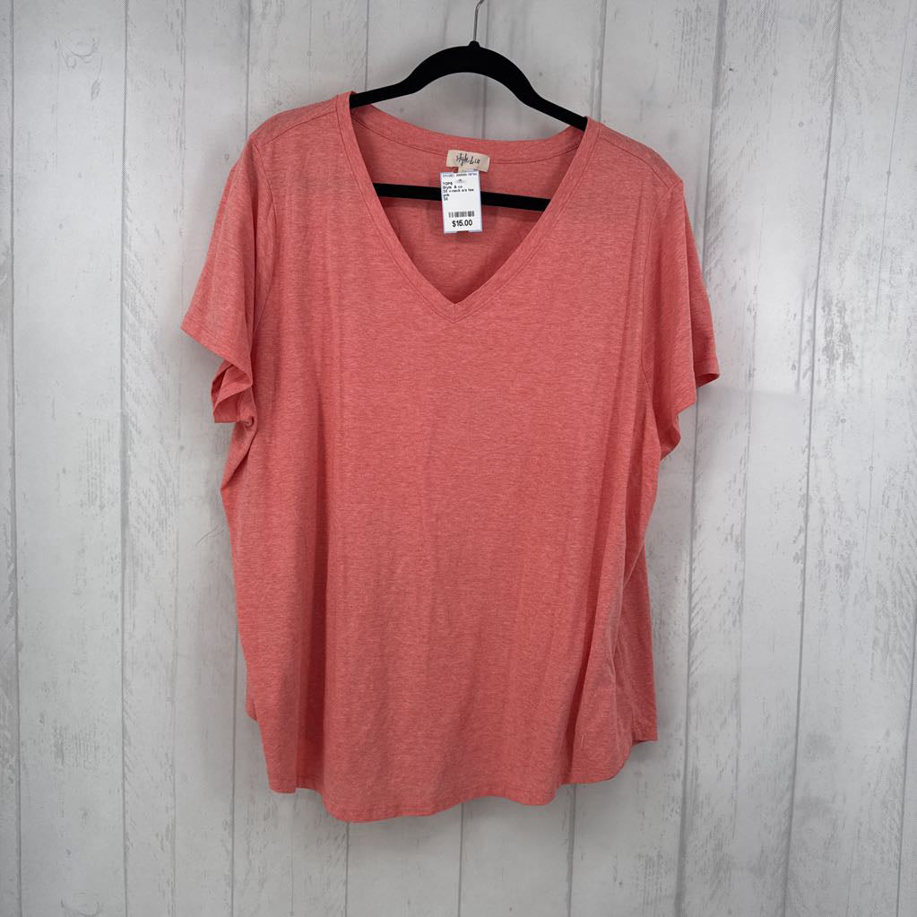3X v-neck s/s tee