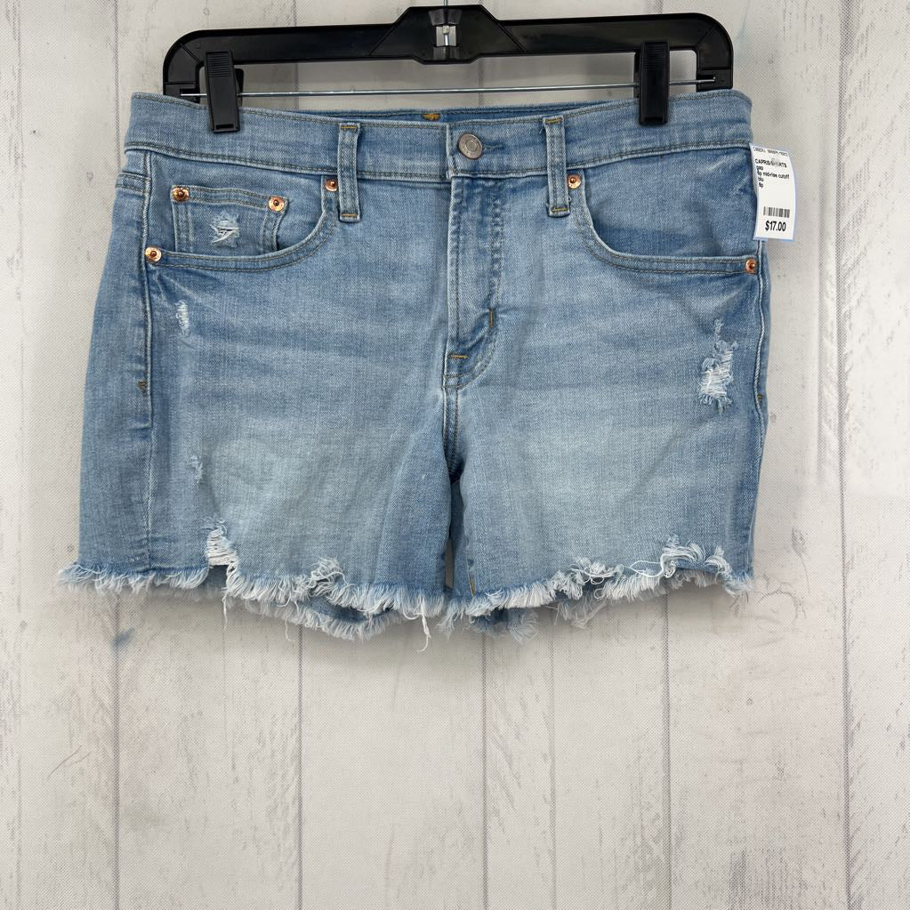 6p mid-rise cutoff jean shorts