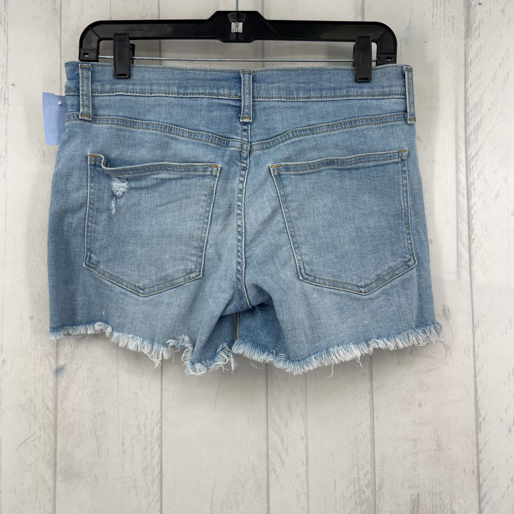 6p mid-rise cutoff jean shorts