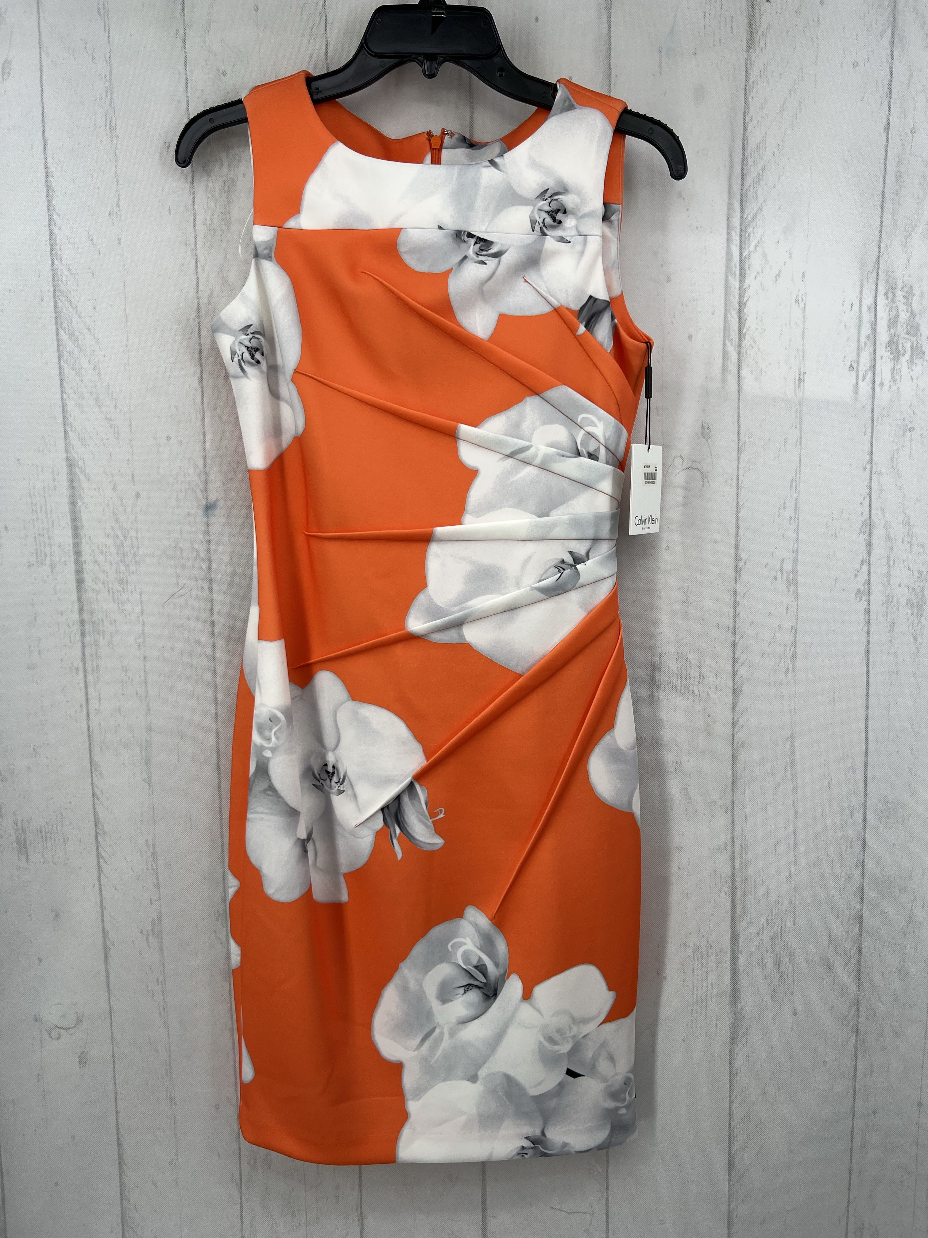 R134 4 flo print pleated slvls dress