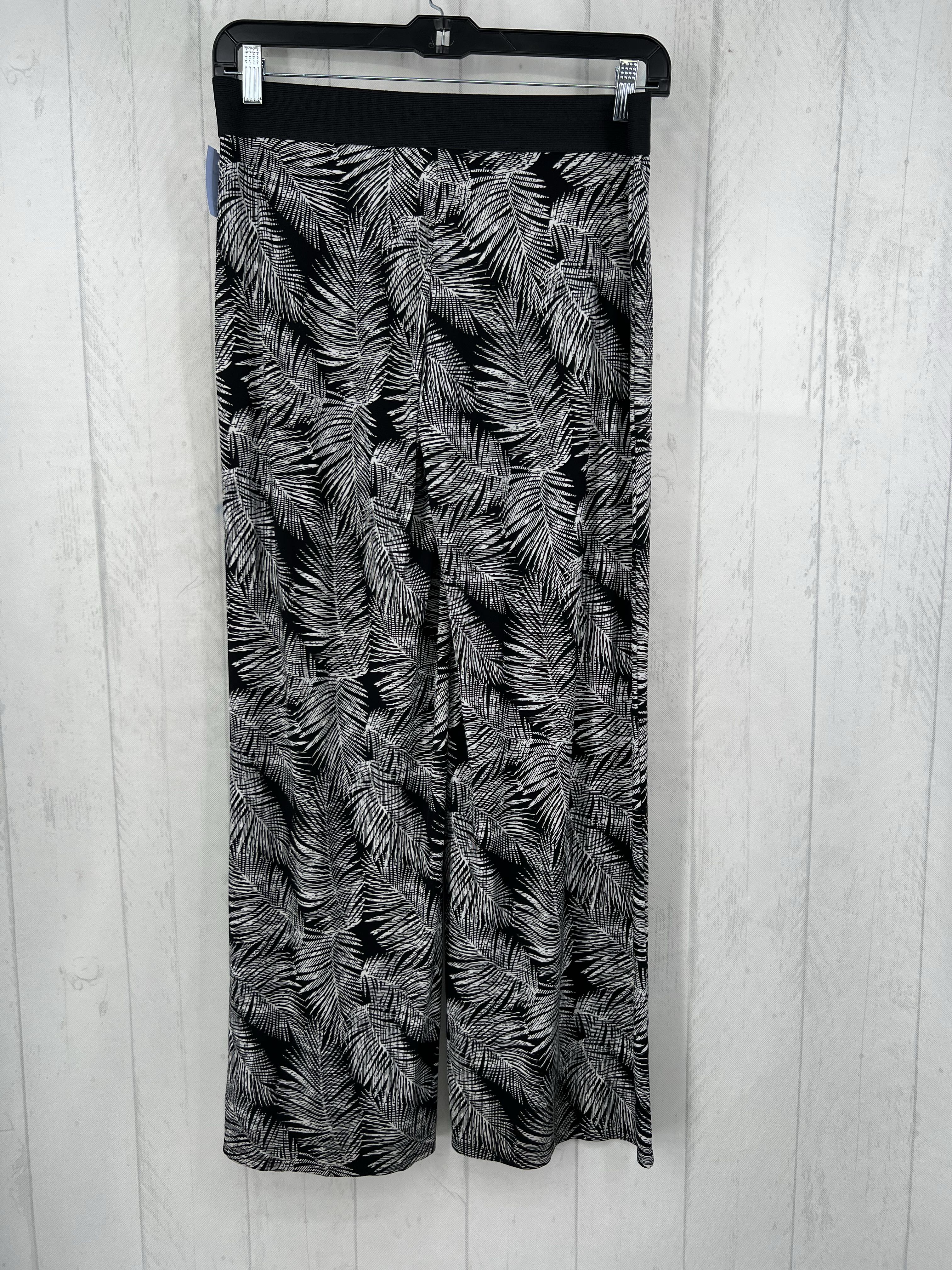 S leaf print pull-onpant