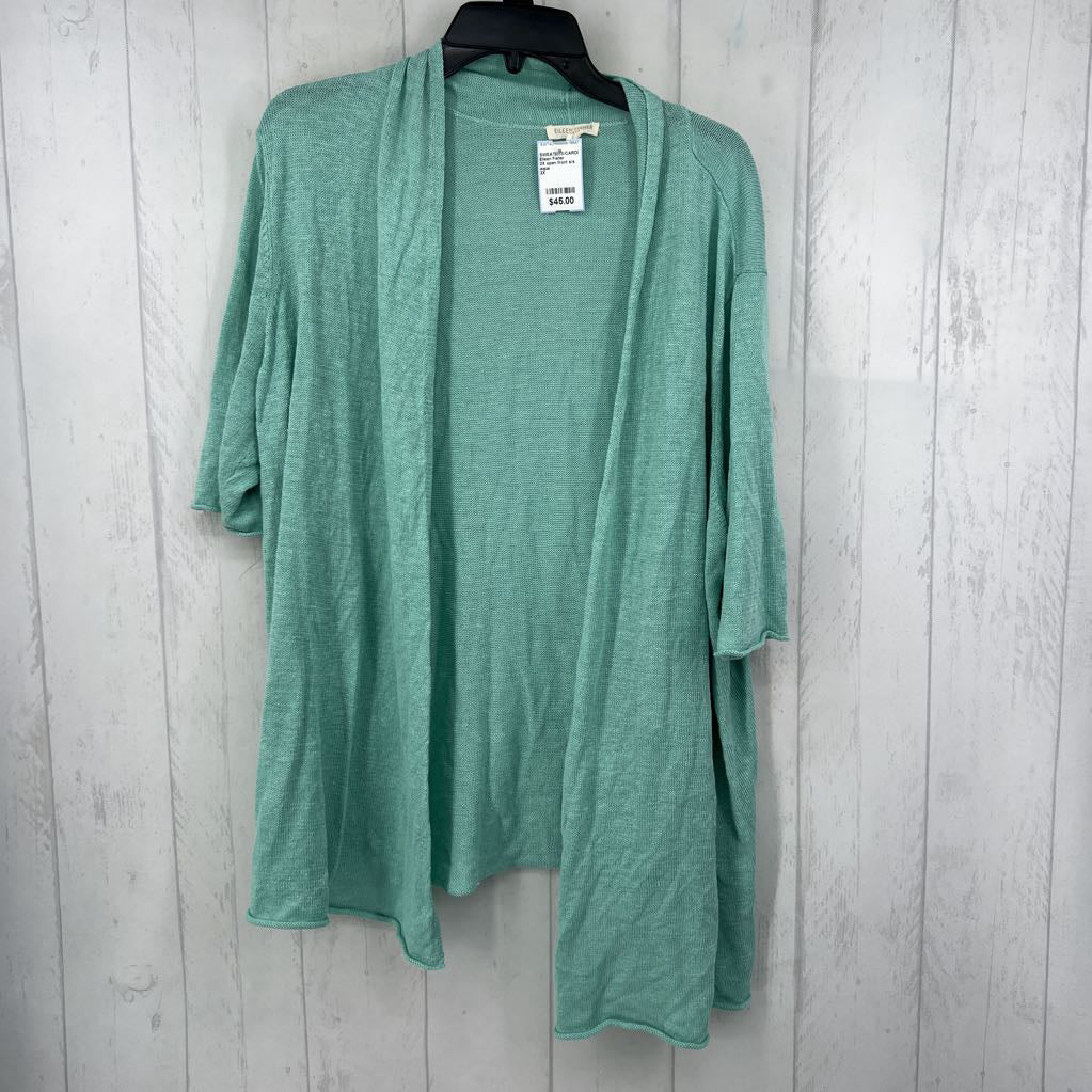 2X open front s/s cardi