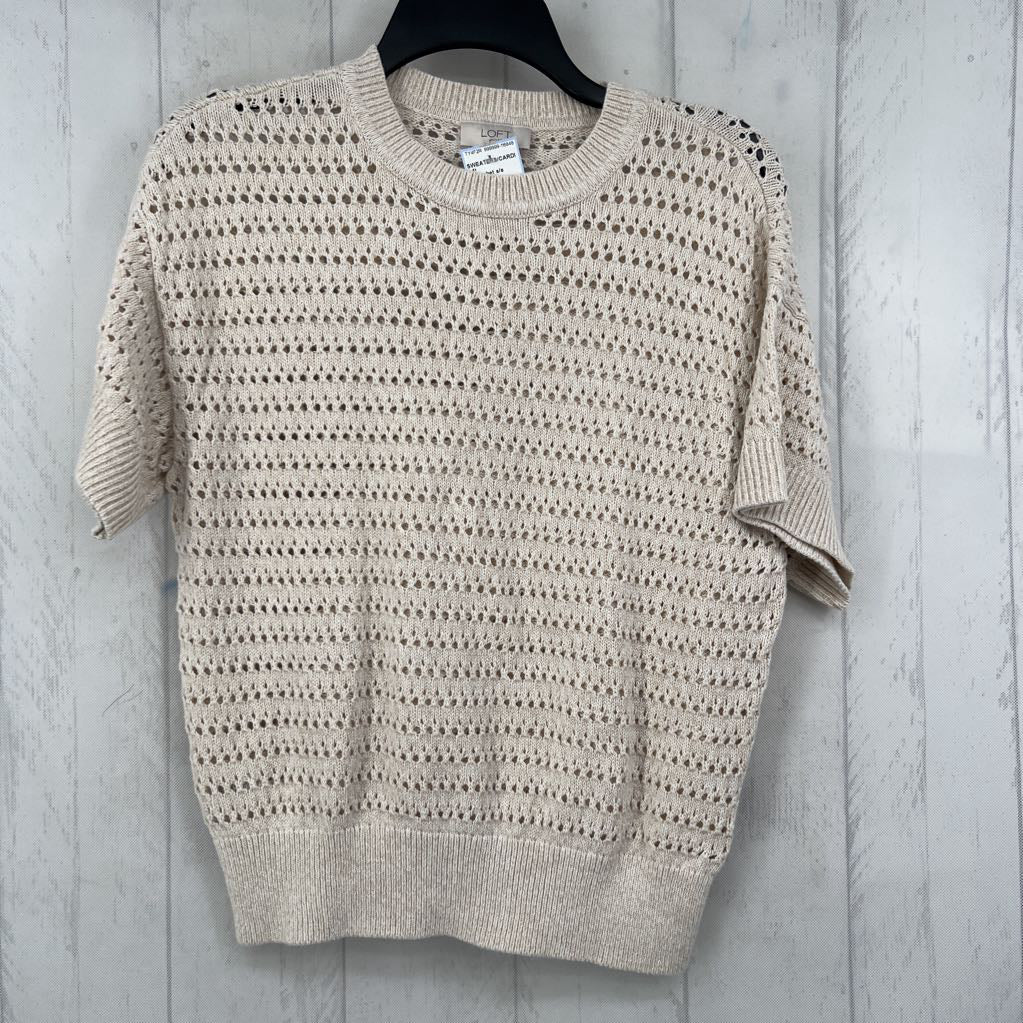 S crochet s/s sweater