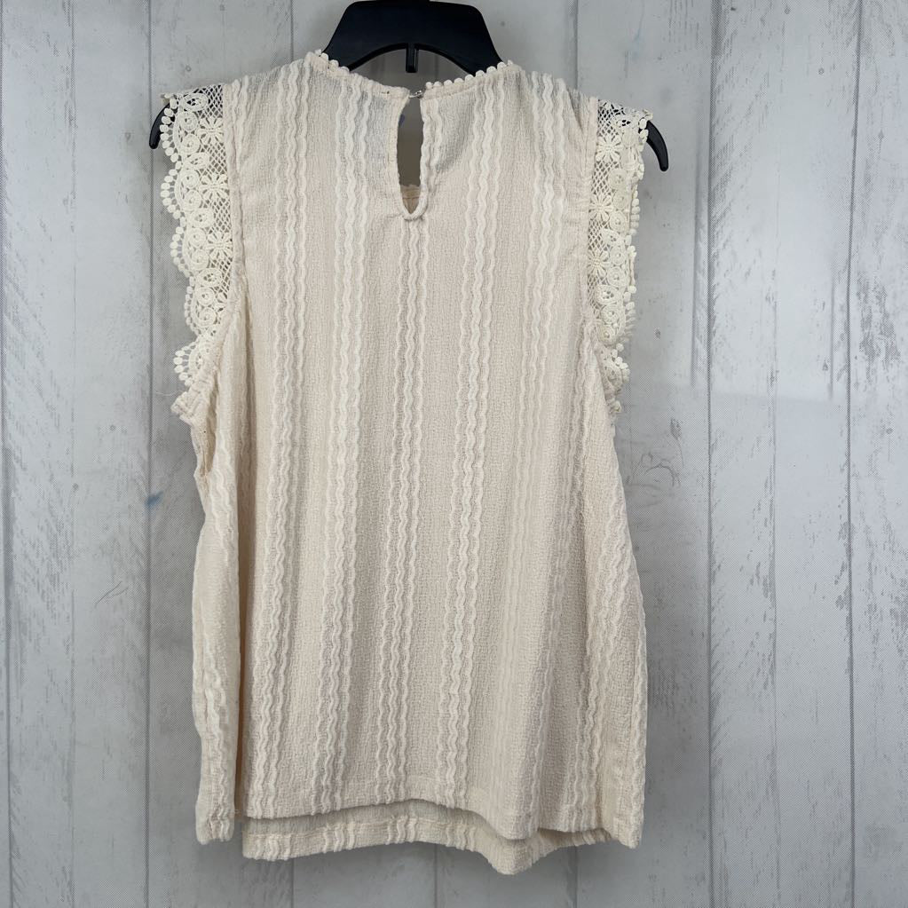 L crochet keyhole back tank