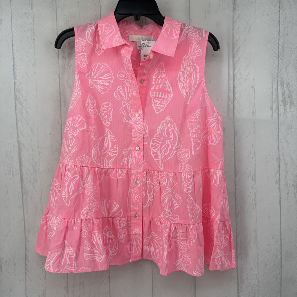 R138 10 button down seashell slvls top