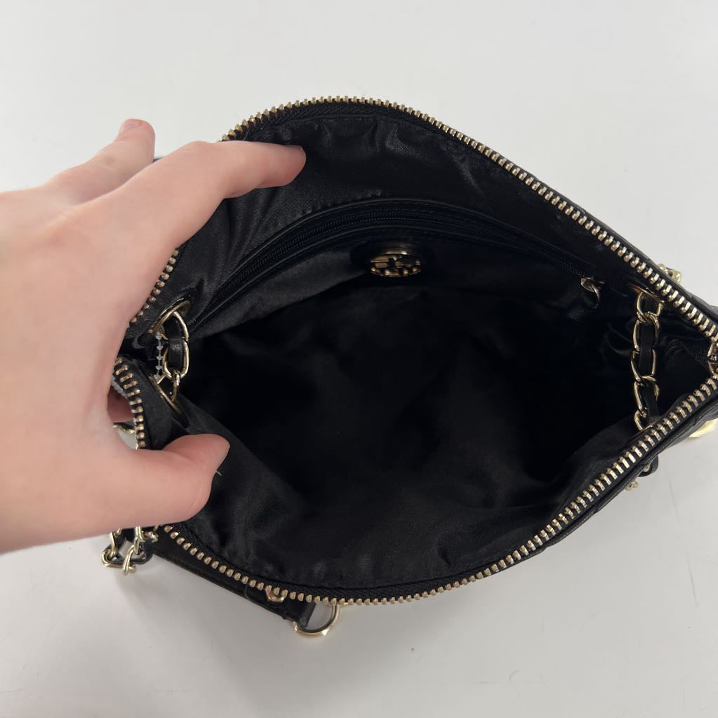quilted leather chain strap purse